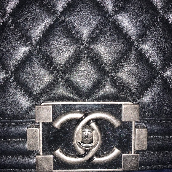 Auth long CHANEL SHORT day/evening bag caviar - Picture 3 of 7